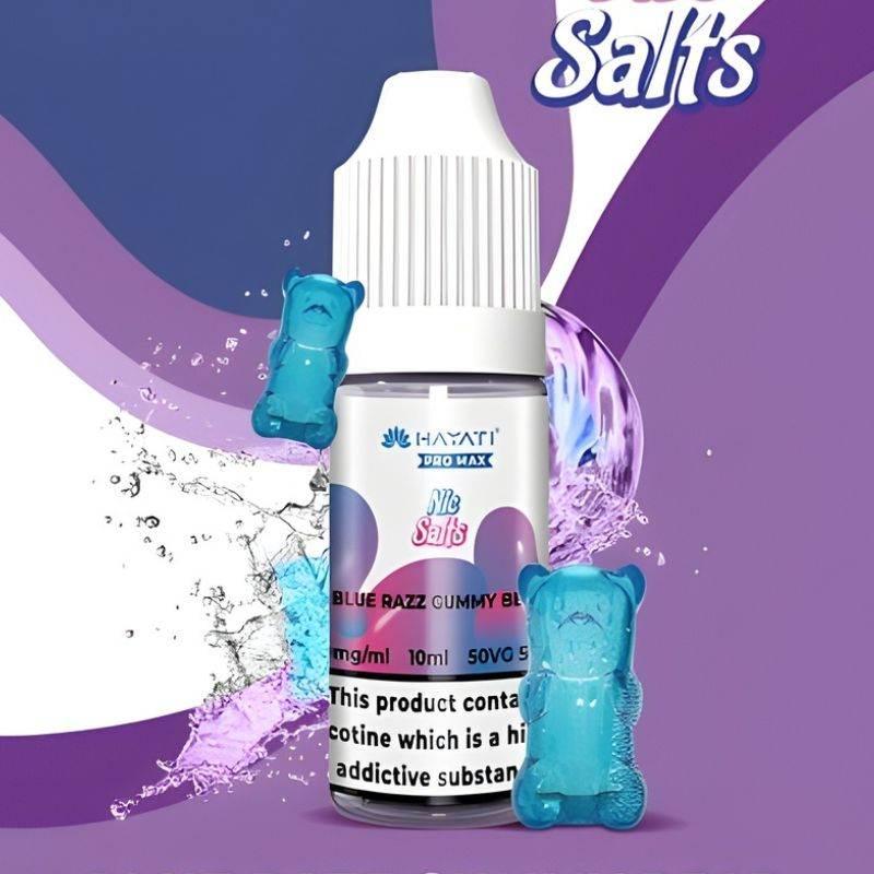 Hayati Pro Max Nicotine E-liquid Blue Razz Gummy Bear Flavour