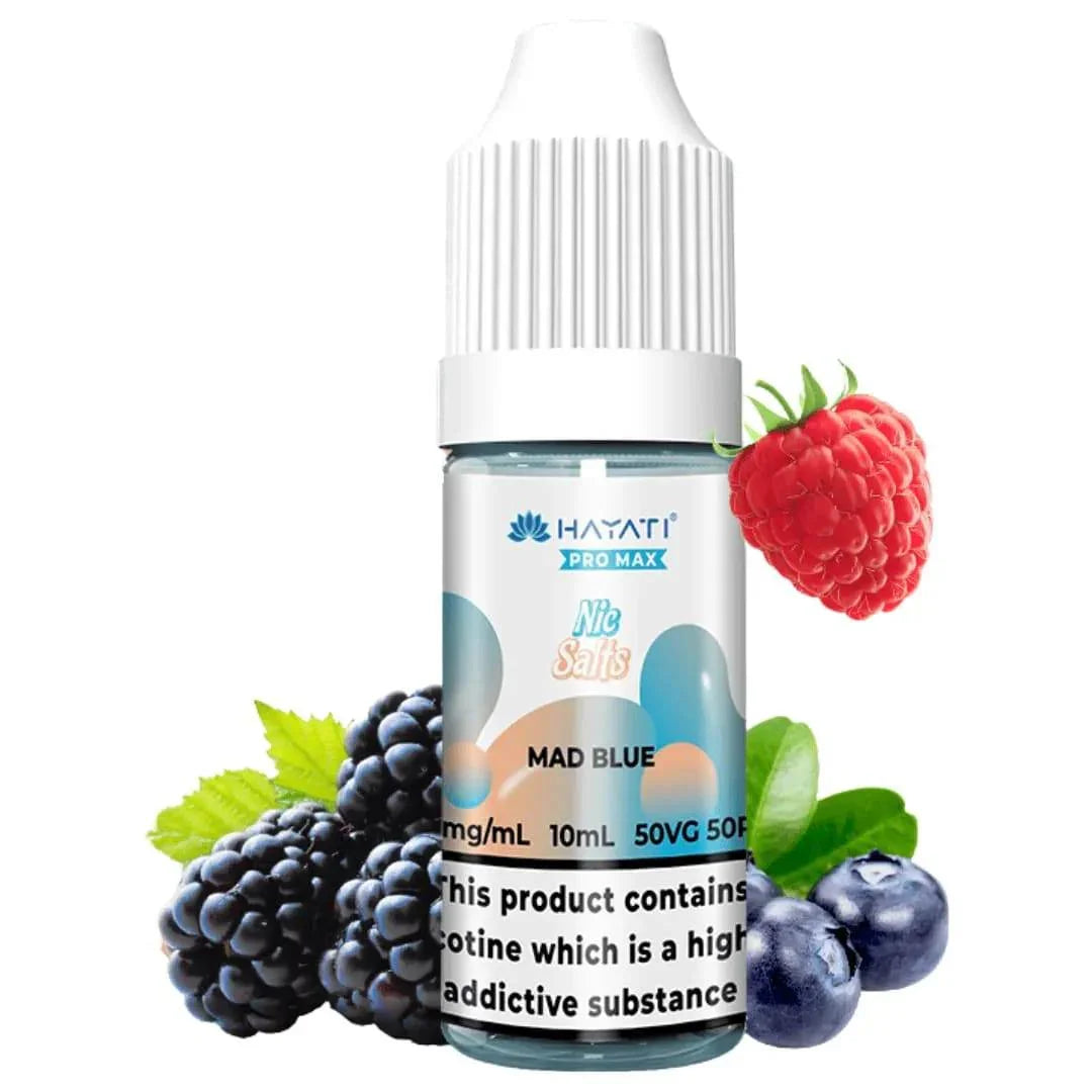 Hayati Pro Max Nicotine E-liquid Mad Blue Flavour