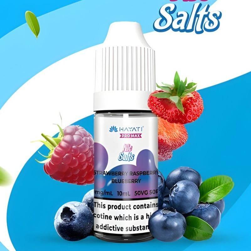 Hayati Pro Max Nicotine E-liquid Strawberry Raspberry Blueberry Flavour