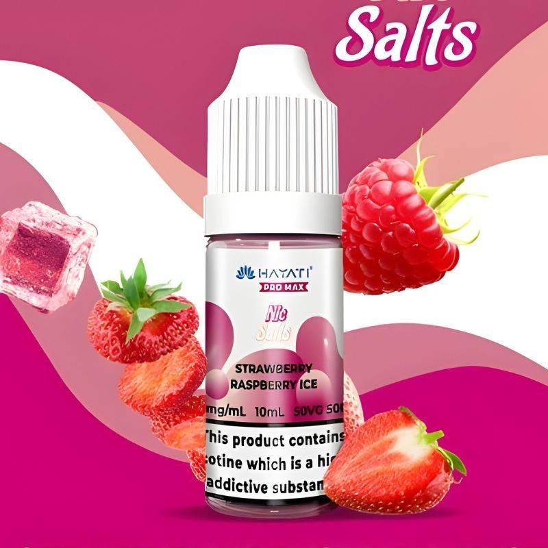 Hayati Pro Max Nicotine E-liquid Strawberry Raspberry Ice Flavour