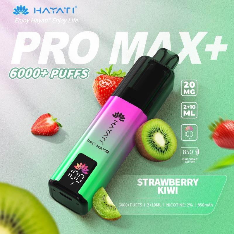 Hayati Pro Max Plus 6000 Vape Kit Strawberry Kiwi Flavour