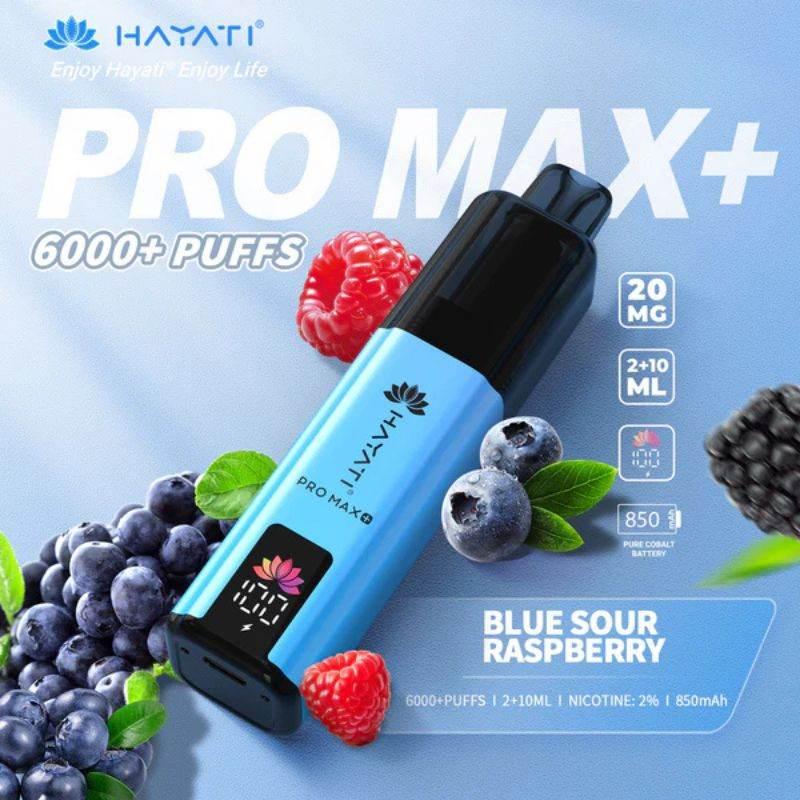 Hayati Pro Max Plus 6000 Vape Kit Blue Sour Raspberry Flavour