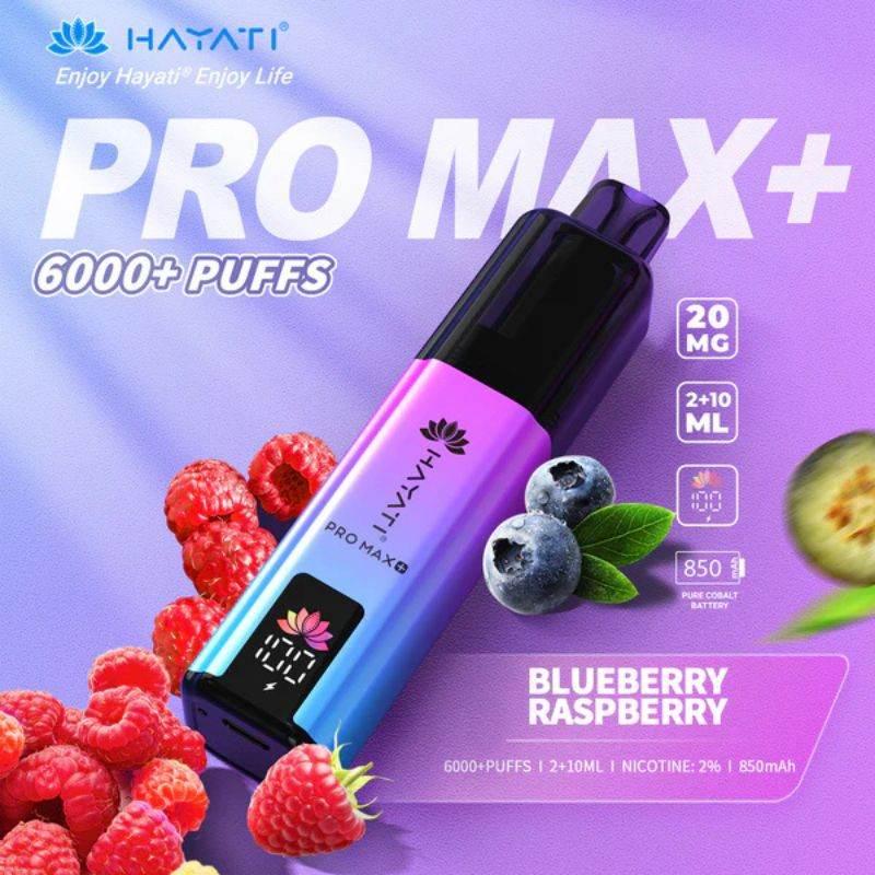 Hayati Pro Max Plus 6000 Vape Kit Blueberry Raspberry Flavour