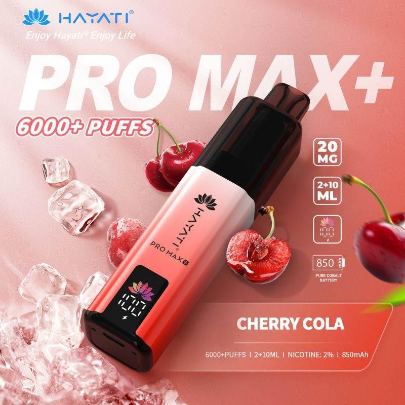 Hayati Pro Max Plus 6000 Vape Kit Cherry Cola Flavour