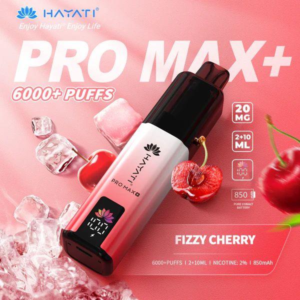 Hayati Pro Max Plus 6000 Vape Kit Fizzy Cherry Flavour