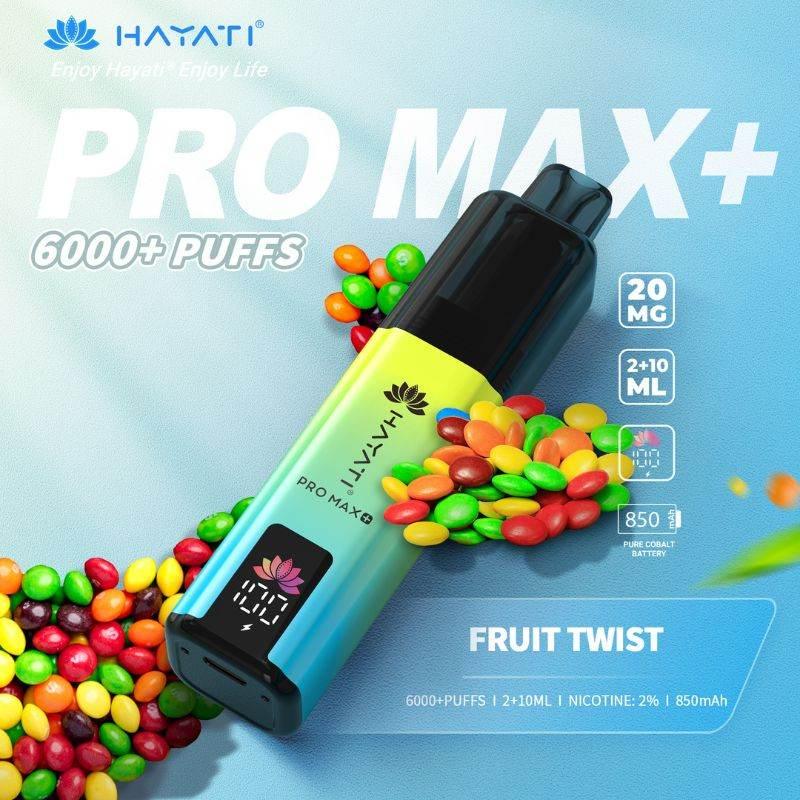 Hayati Pro Max Plus 6000 Vape Kit Fruit Twist Flavour