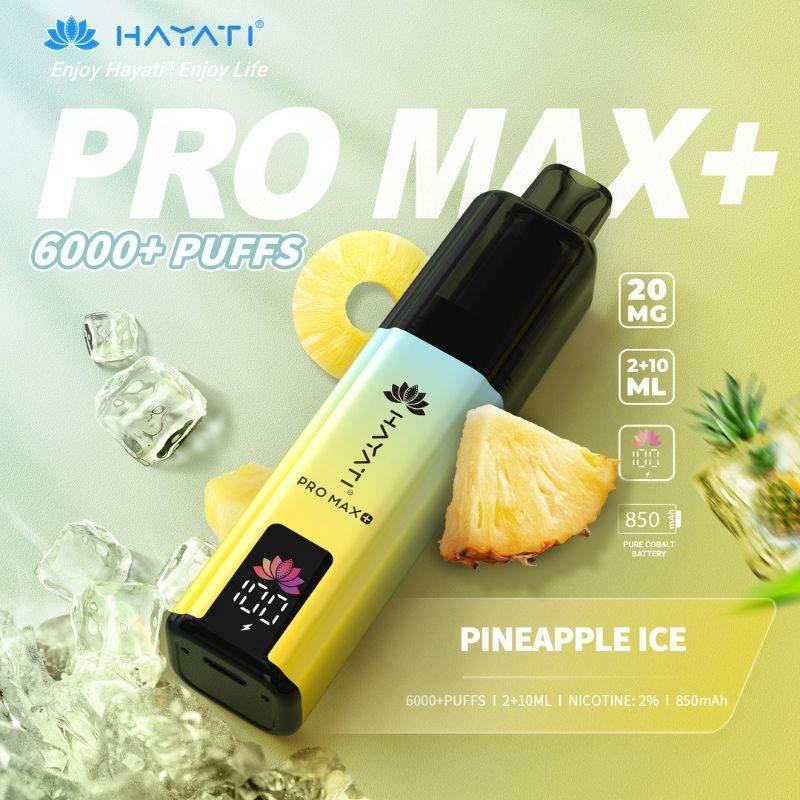 Hayati Pro Max Plus 6000 Vape Kit Pineapple Ice Flavour