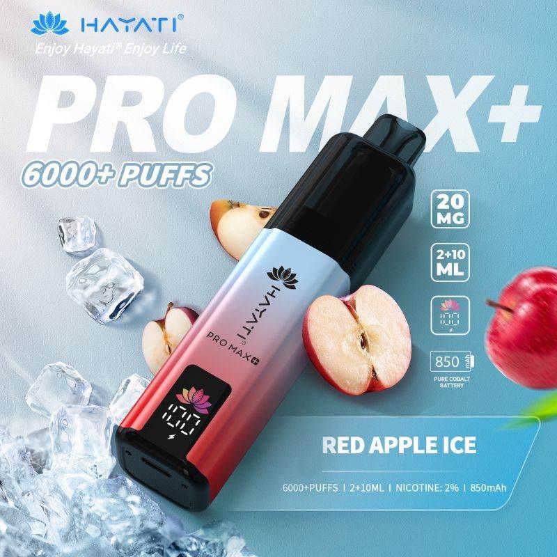 Hayati Pro Max Plus 6000 Vape Kit Red Apple Ice Flavour