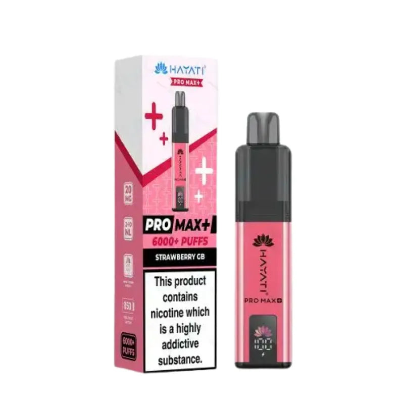 Hayati Pro Max Plus 6K Kit Strawberry GB Flavour