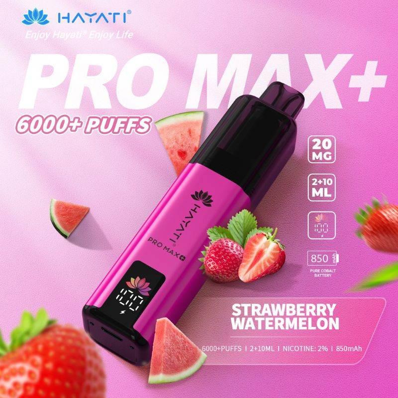 Hayati Pro Max Plus 6000 Vape Kit Strawberry Watermelon Flavour