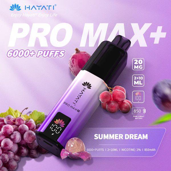 Hayati Pro Max Plus 6000 Vape Kit Summer Dream Flavour
