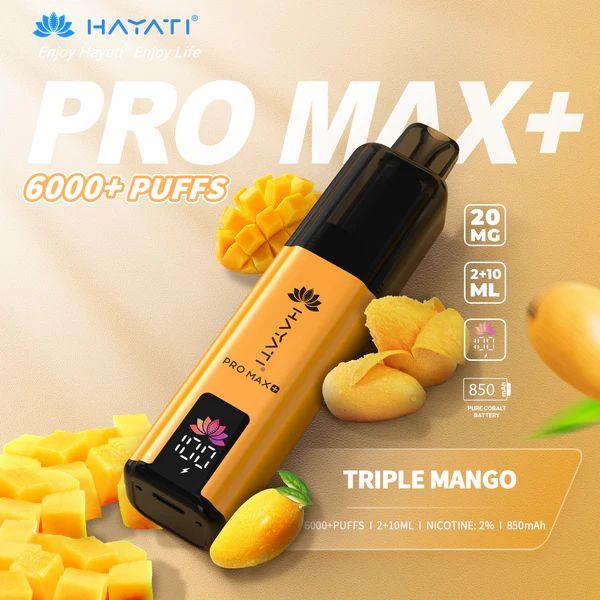 Hayati Pro Max Plus 6000 Vape Kit Triple Mango Flavour