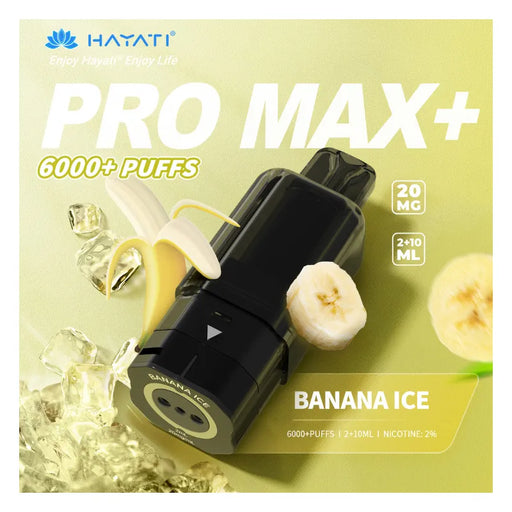 Hayati Pro Max Plus Pods Banana Ice Flavour