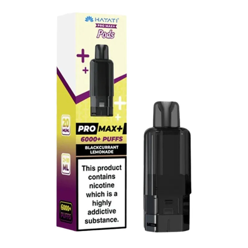 Hayati Pro Max Plus Pods Blackcurrant Lemonade Flavour