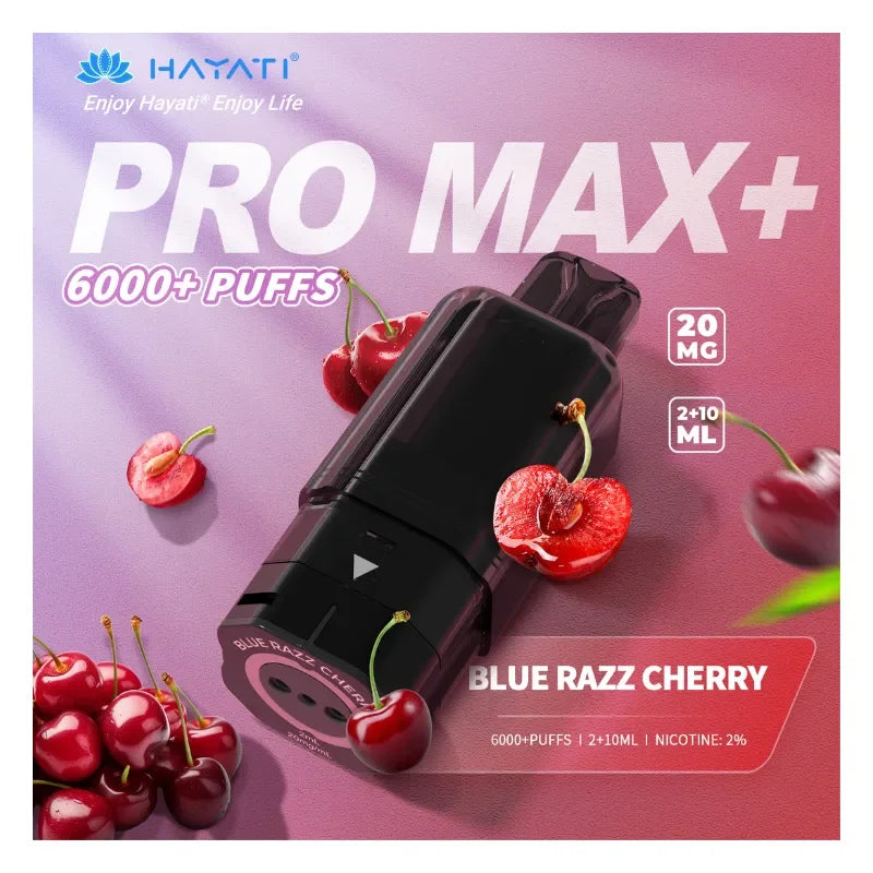 Hayati Pro Max Plus Pods Blue Razz Cherry Flavour
