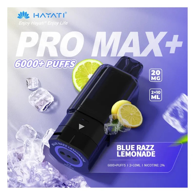 Hayati Pro Max Plus Pods Blue Razz Lemonade Flavour