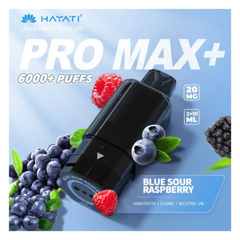 Hayati Pro Max Plus Pods Blue Sour Raspberry Flavour