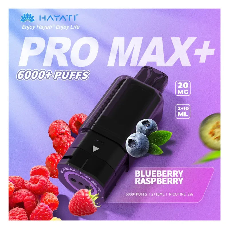 Hayati Pro Max Plus Pods Blueberry Raspberry Flavour