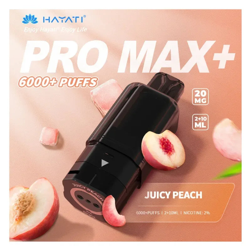 Hayati Pro Max Plus Pods Juicy Peach Flavour