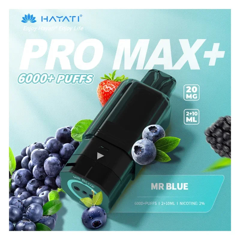 Hayati Pro Max Plus Pods Mr Blue Flavour