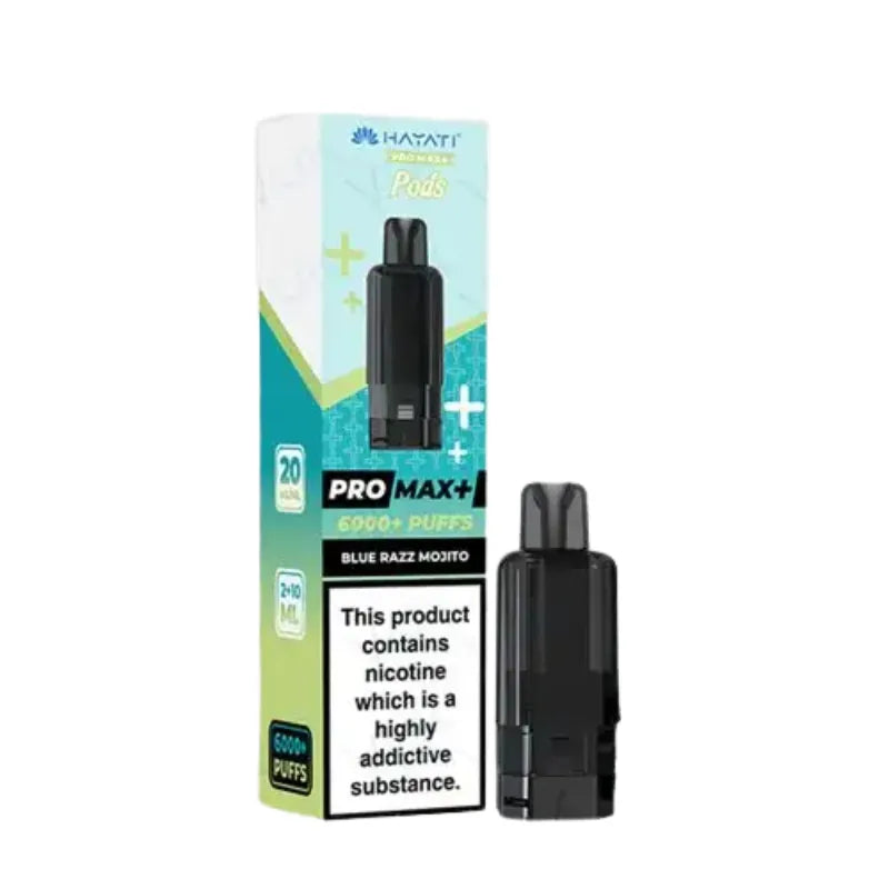 Hayati Pro Max Plus 6K Prefilled Pods Blue Razz Mojito Flavour