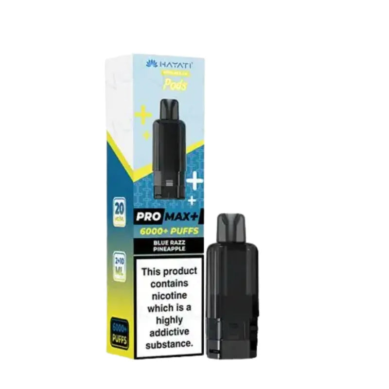 Hayati Pro Max Plus 6K Prefilled Pods Blue Razz Pineapple Flavour