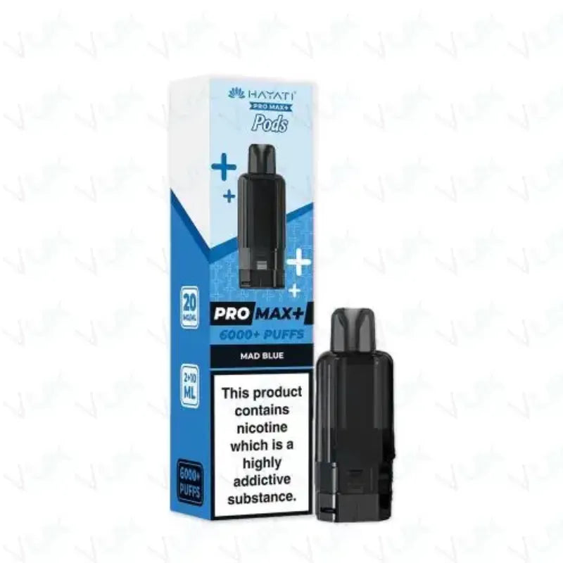 Hayati Pro Max Plus 6K Prefilled Pods Mad Blue Flavour