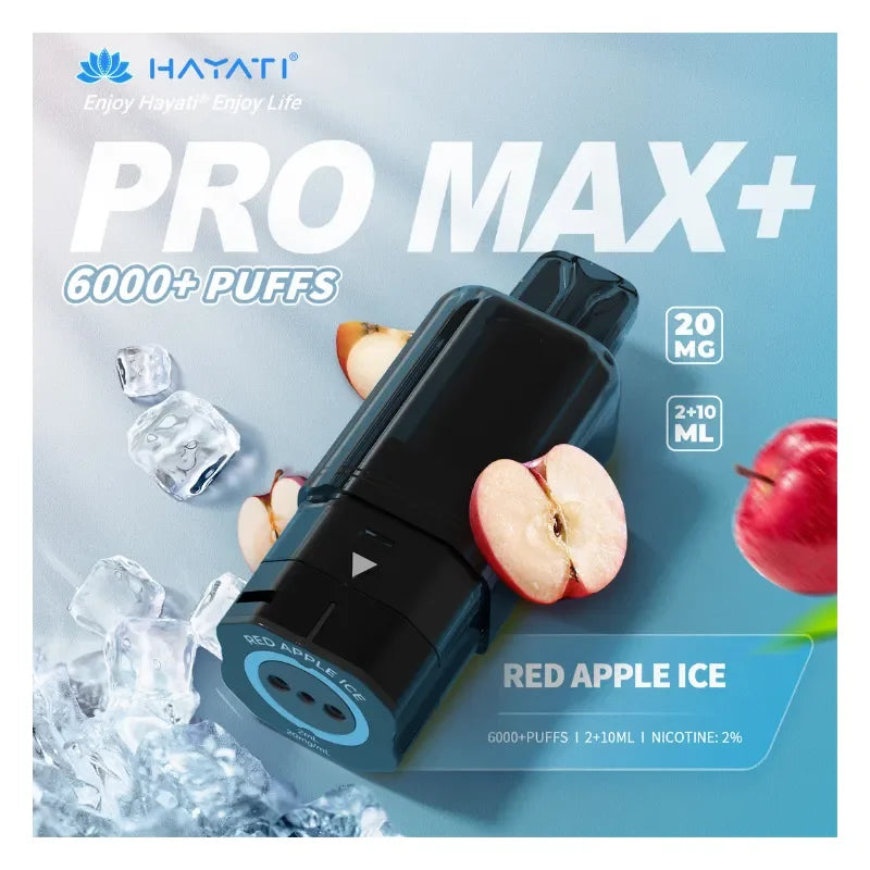 Hayati Pro Max Plus Pods Red Apple Ice Flavour