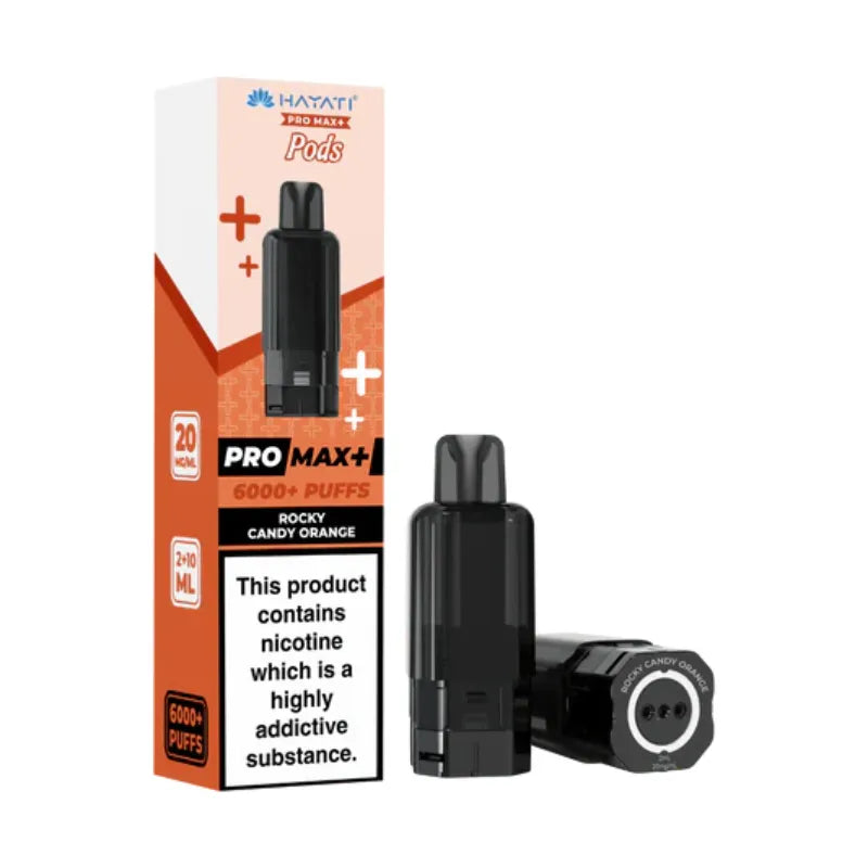 Hayati Pro Max Plus Pods Rocky Candy Orange