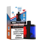Hayati Pro Ultra Plus 25K Prefilled Pods Red Razz GB / Blue Razz GB