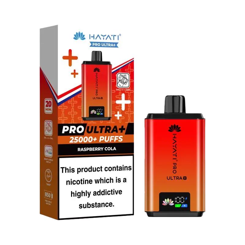 Hayati Pro Ultra Plus 25K Vape Kit Rapsberry Cola