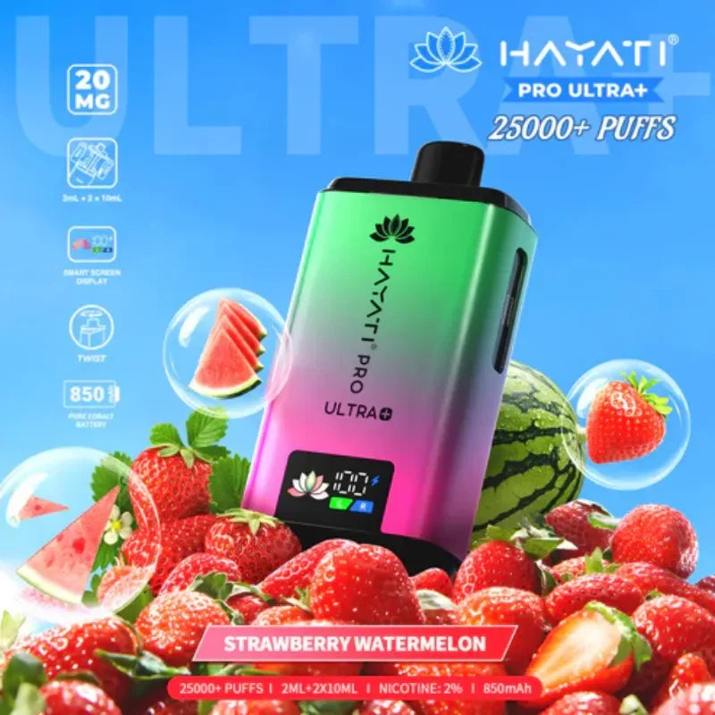Hayati Pro Ultra Plus 25K Vape Kit Strawberry Watermelon Flavour
