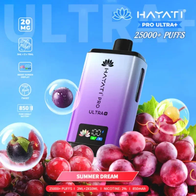 Hayati Pro Ultra Plus 25K Vape Kit Summer Dream Flavour