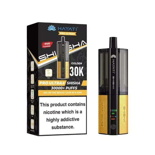 Hayati Pro Ultra Plus Shisha 30K Pod Kit Sex On The Beach Love 66 Kiwi Flavour