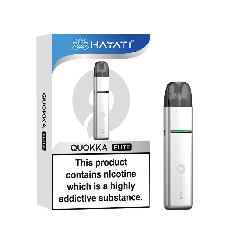 Hayati Quokka Elite Pod Vape Kit Silver White Colour