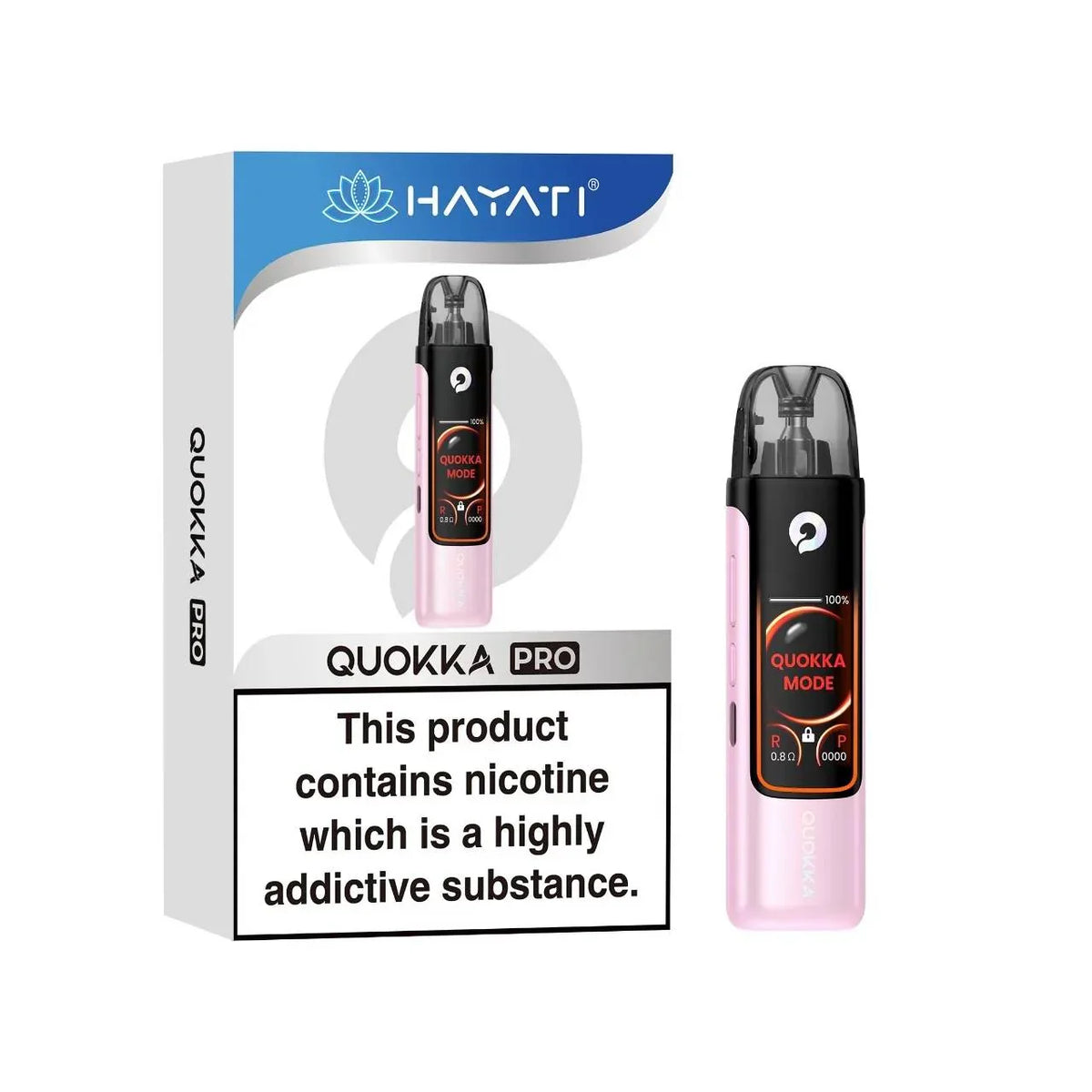 Hayati Quokka Pro Refillable Pod Kit Baby Pink Colour