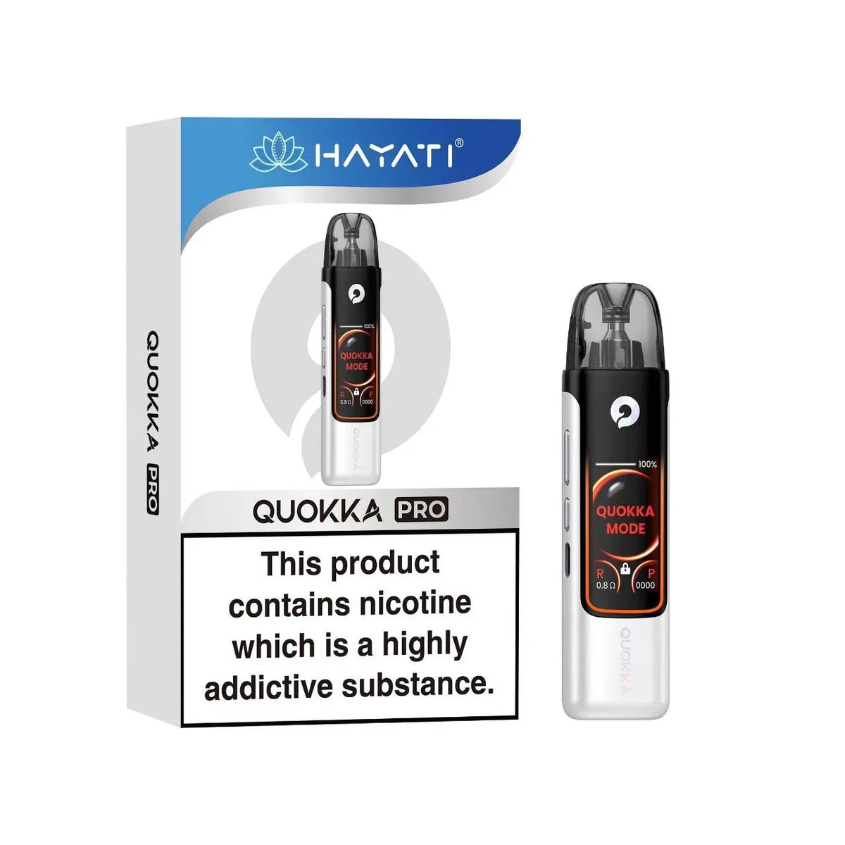 Hayati Quokka Pro Refillable Pod Kit Pearl White Colour