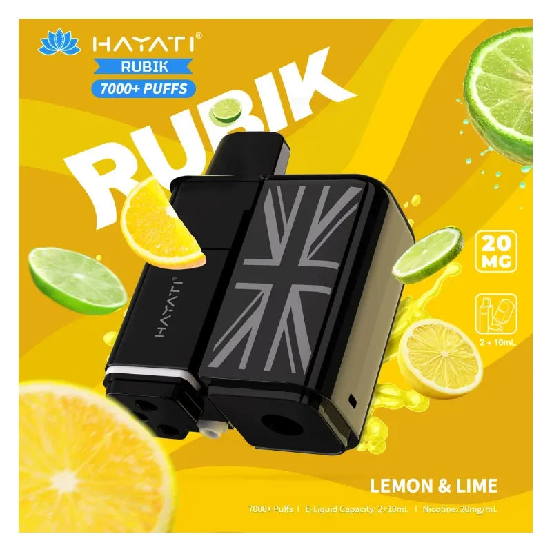 Hayati Rubik 7000 Refill Pods Lemon & Lime Flavour