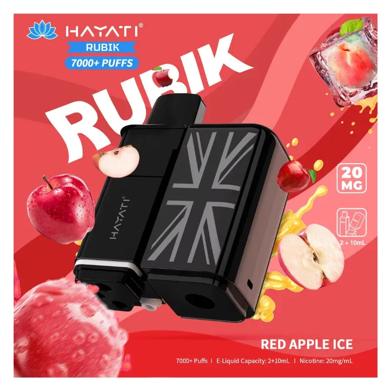 Hayati Rubik 7000 Refill Pods Red Apple Ice Flavour