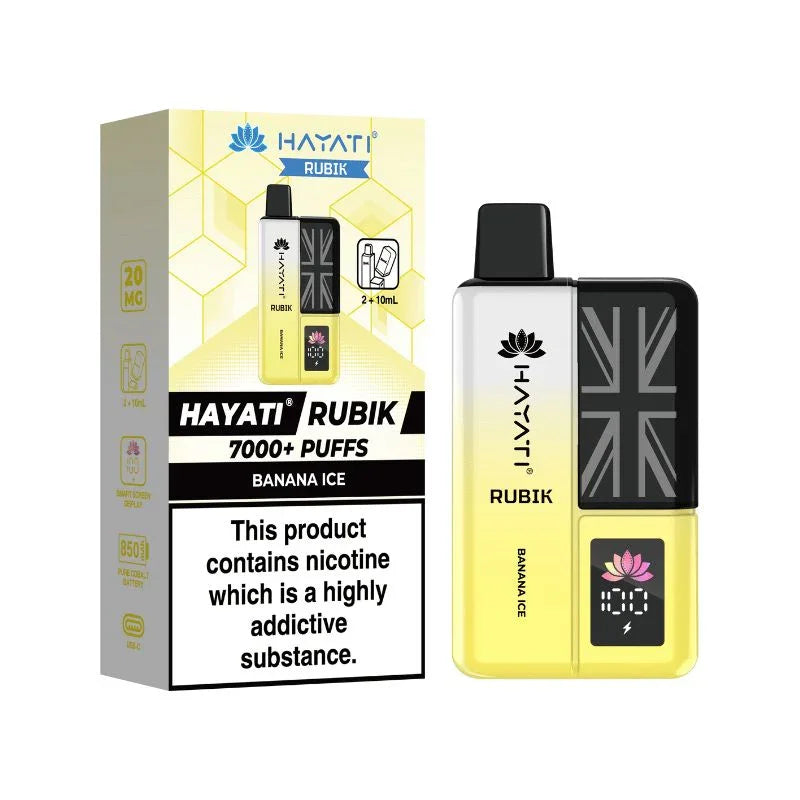 Hayati Rubik 7000 Vape Kit Banana Ice Flavour