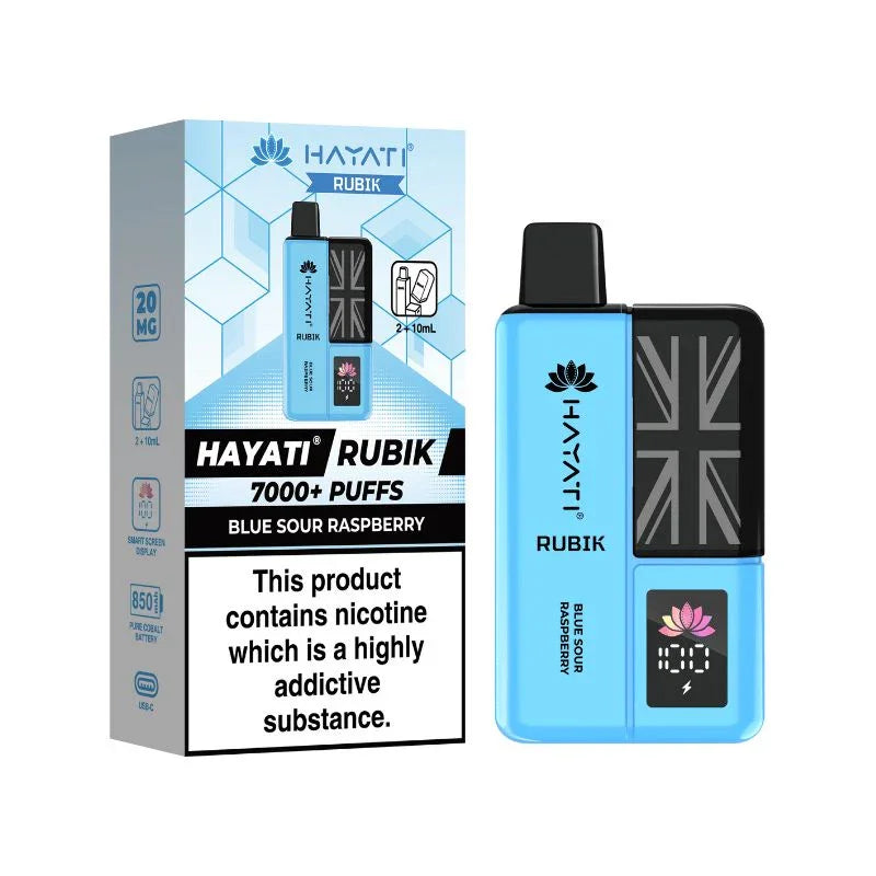 Hayati Rubik 7000 Vape Kit Blue Sour Raspberry Flavour