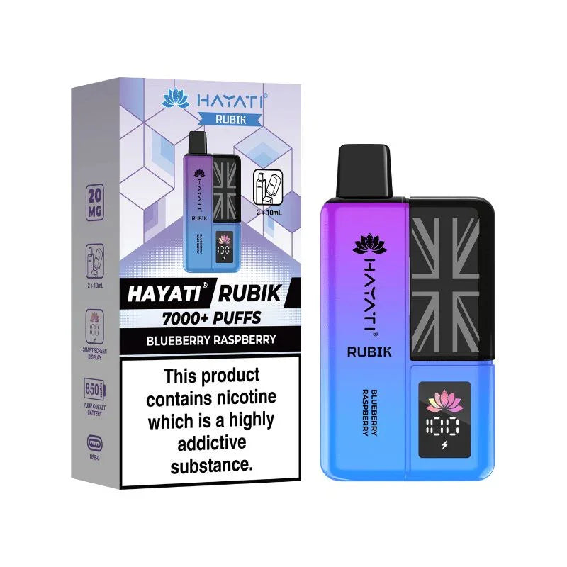 Hayati Rubik 7000 Vape Kit Blueberry Raspberry Flavour
