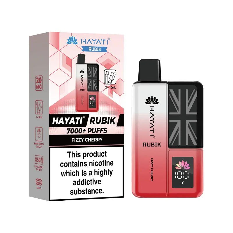 Hayati Rubik 7000 Vape Kit Fizzy Cherry Flavour