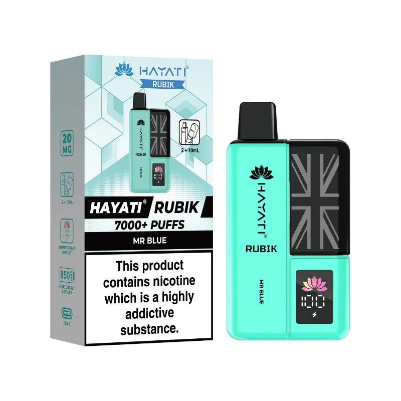 Hayati Rubik 7000 Vape Kit Mr Blue Flavour