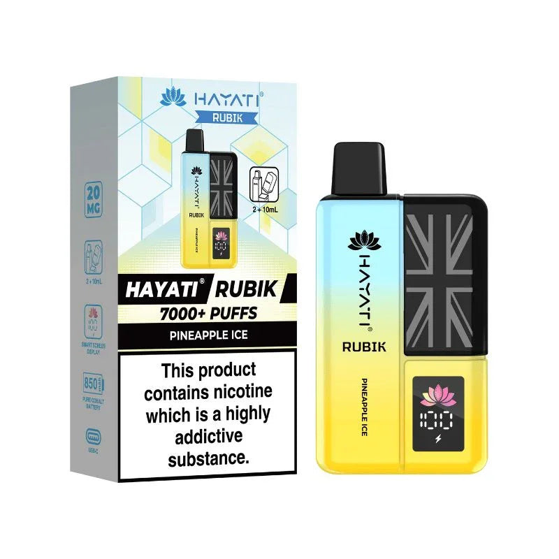 Hayati Rubik 7000 Vape Kit Pineapple Ice Flavour