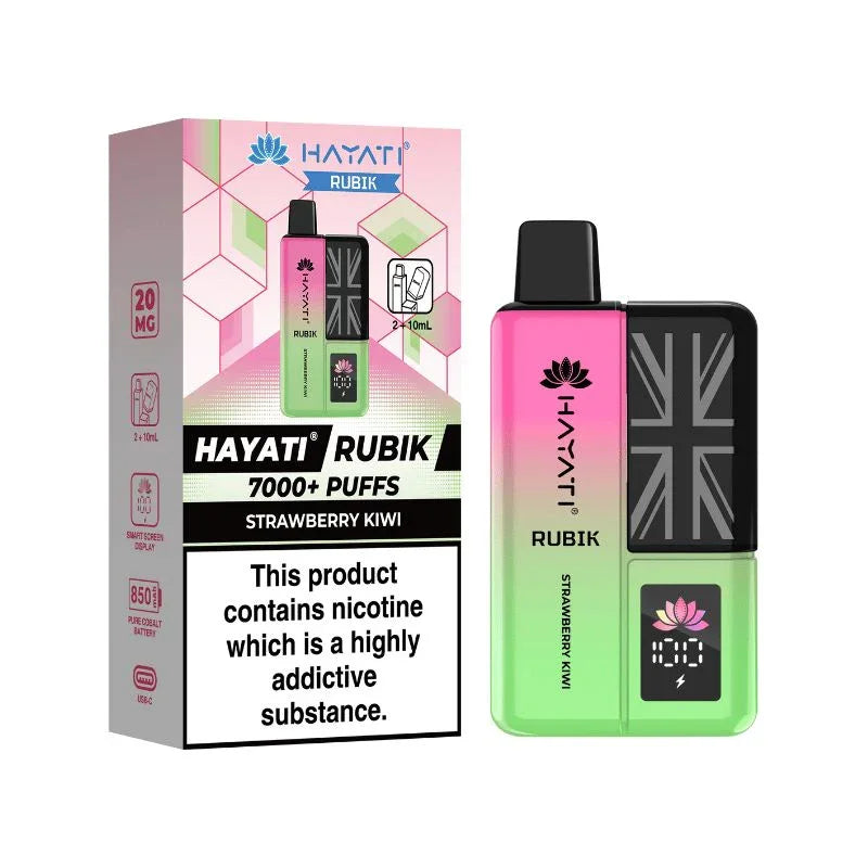 Hayati Rubik 7000 Vape Kit Strawberry Kiwi Flavour
