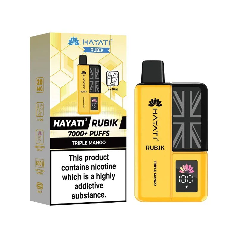 Hayati Rubik 7000 Vape Kit Triple Mango Flavour
