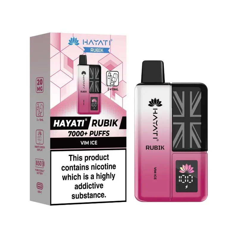 Hayati Rubik 7000 Vape Kit Vim Ice Flavour
