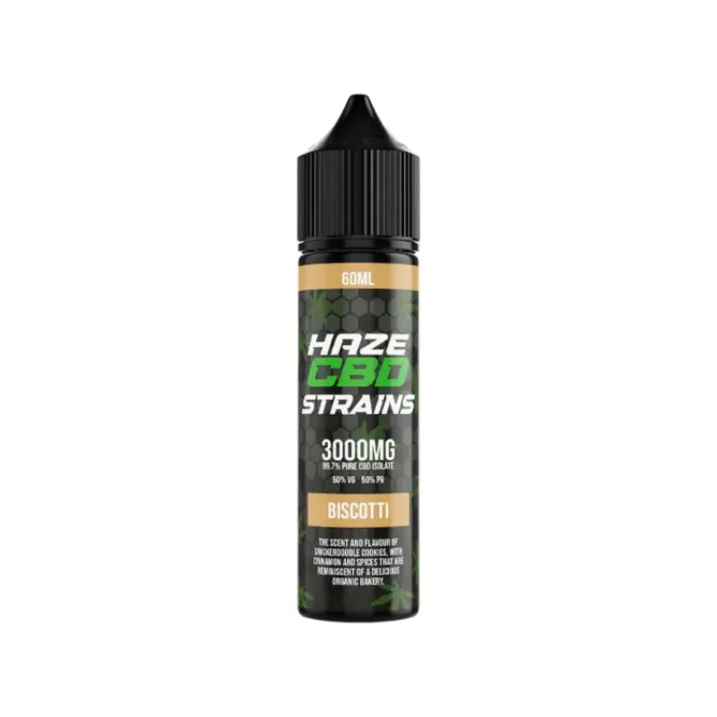 Haze CBD Strains Vape Juice Biscotti Flavour