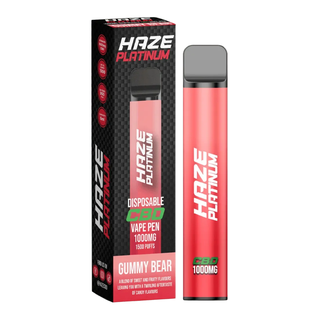 Haze Platinum CBD Vape Gummy Bear Flavour